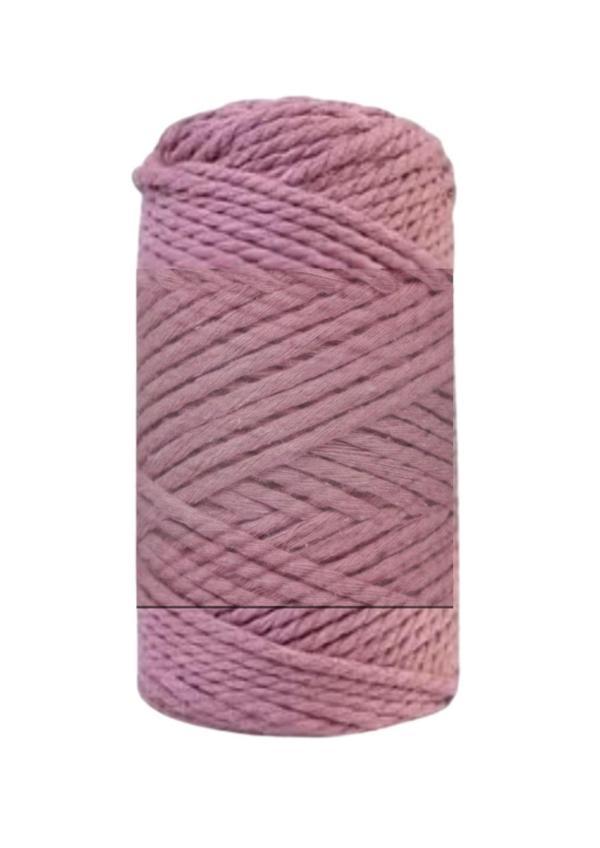 Pamuk Makrome 4 mm İp Gül Kurusu - Image 1