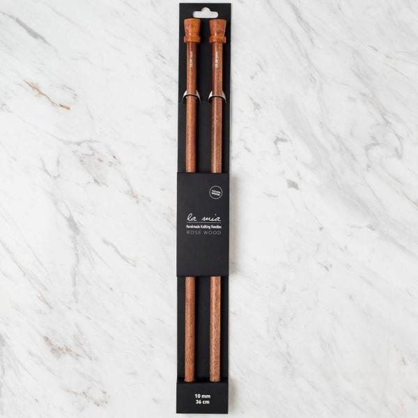 10 mm 36 cm Ahşap Örgü Şişi - Image 1