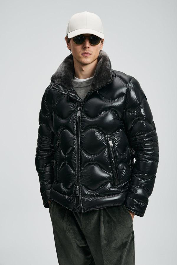 Lufian Erkek Roy Kaz Tüyü Mont 112120247 Siyah - Image 1