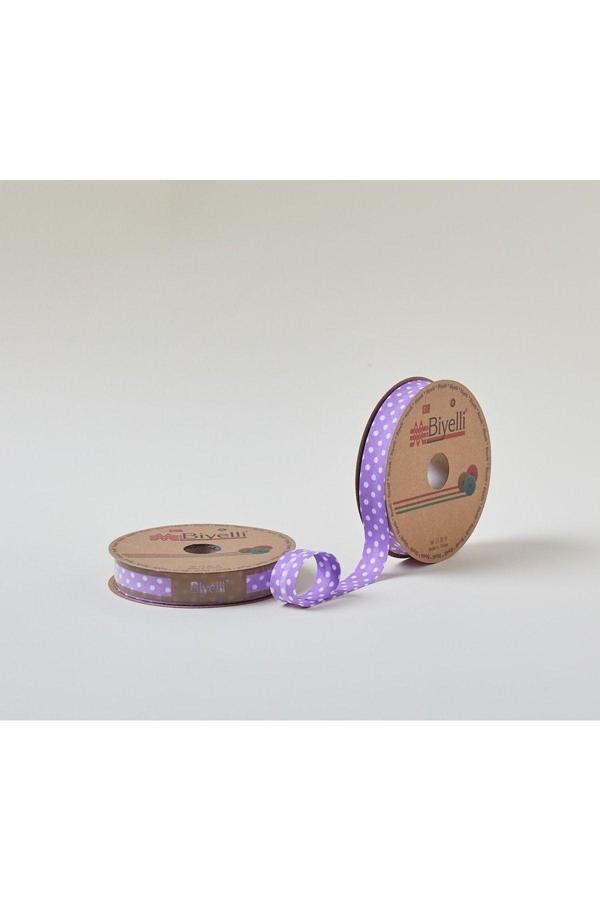 Biye Büyük Puanlı Katlı A18 Mor 2 cm 25 Metre 65 Koton 35 Polyester - Image 1