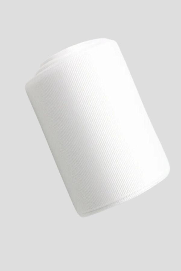 Grogren Kurdele 1 cm 10 Metre Beyaz - Image 1