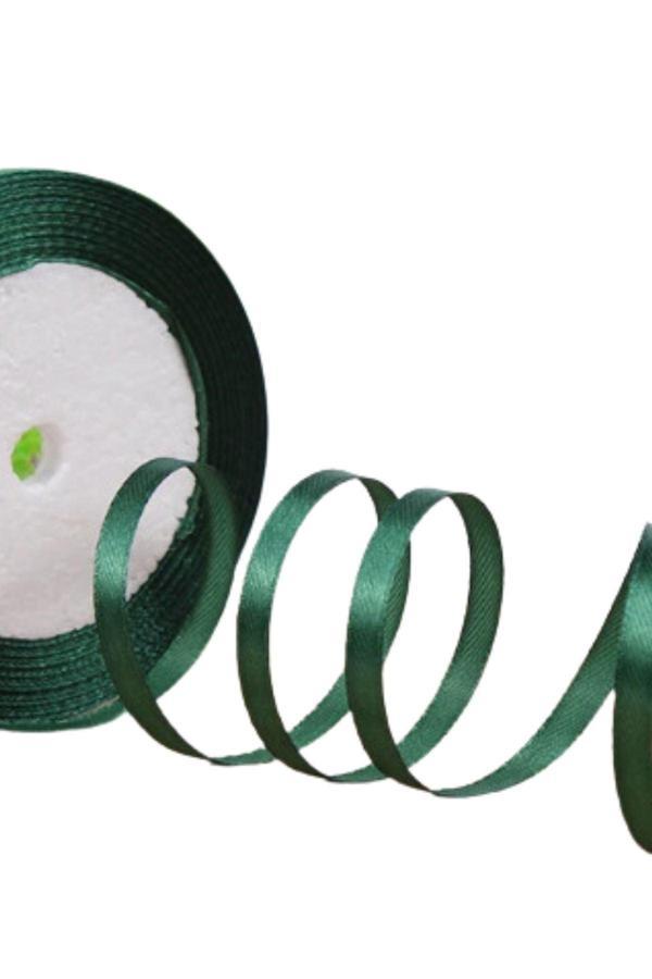 Saten Kurdele 1 cm 10 Metre Haki - Image 1