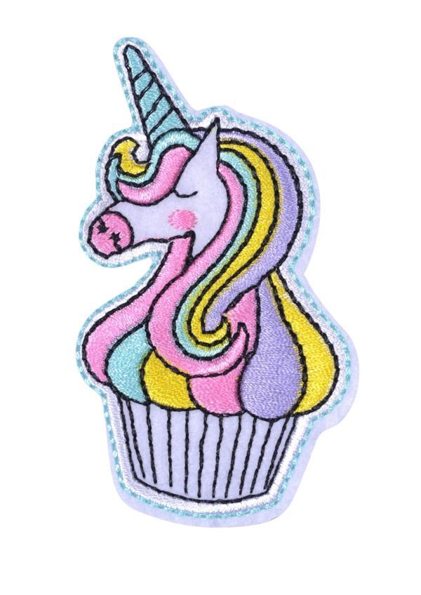 Aplike Ütü İle Yapışan Unicorn Pembe Arma 5x4 cm - Image 1