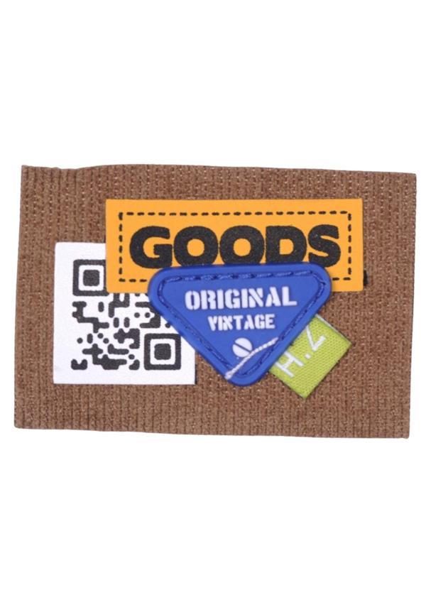 Aplike Ütü İle Yapışan Goods Yazılı Arma 4x4 cm - Image 1