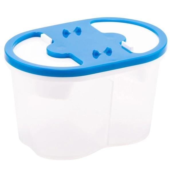 Supertrend Fırça Yıkama Su Kabı 2 Bölmeli Mavi - Image 1