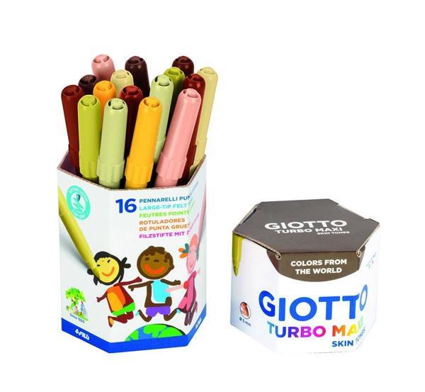 Supertrend Turbo Maxi Skin Tones Keçeli Boya Kalemi 16'lı Pot Ten Renkleri - Image 1