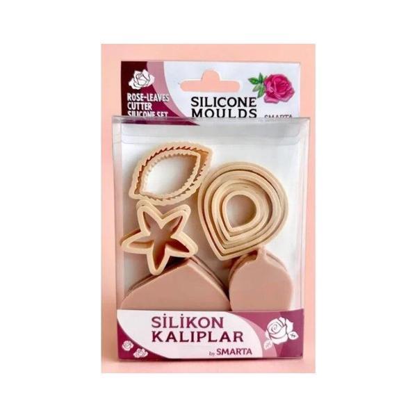 Supertrend Silikon Kalıp Gül Kalıpları ve Yaprak Kesici Seti - Image 1