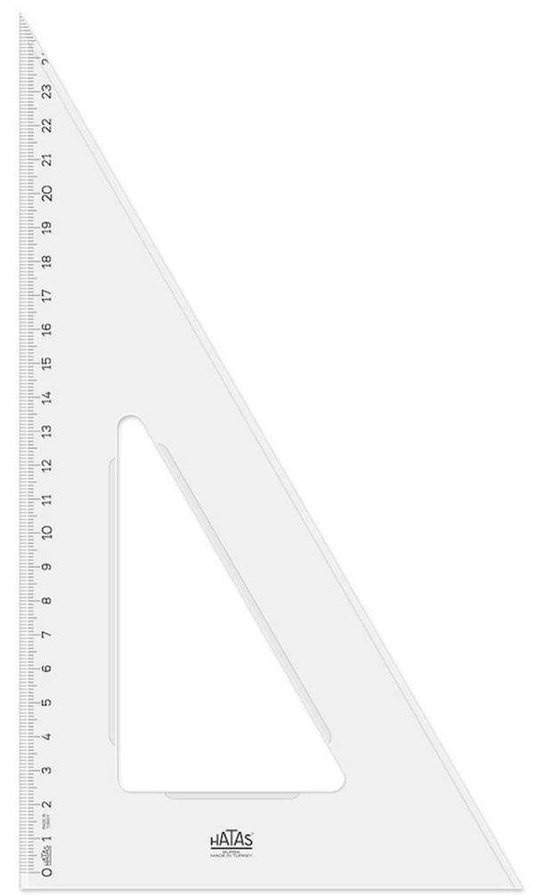 Supertrend Plastik Gönye 26 cm. (30-60-90) - Image 1