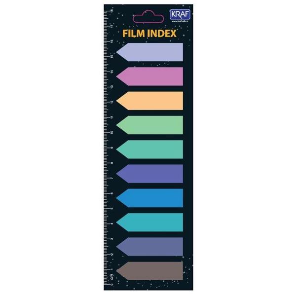 Supertrend Index Film (PP) Yapışkanlı Not Kağıdı Ok Şekilli 12x44 mm. 10 Renk x 20 yaprak - Image 1