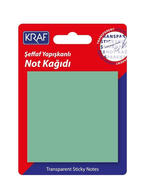 Supertrend Şeffaf Post-it Yapışkanlı Not Kağıdı 76x76 mm. 50 yaprak ŞEFFAF YEŞİL - Image 1