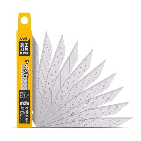 Supertrend 30 Derece Eğimli Dar Maket Bıçağı Yedeği 9 mm 10'lu Paket - Image 1