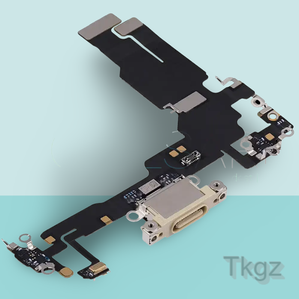 Apple İphone 15 Full Şarj Soketi Filmi FLEX Orjinal (SARI) - Image 1