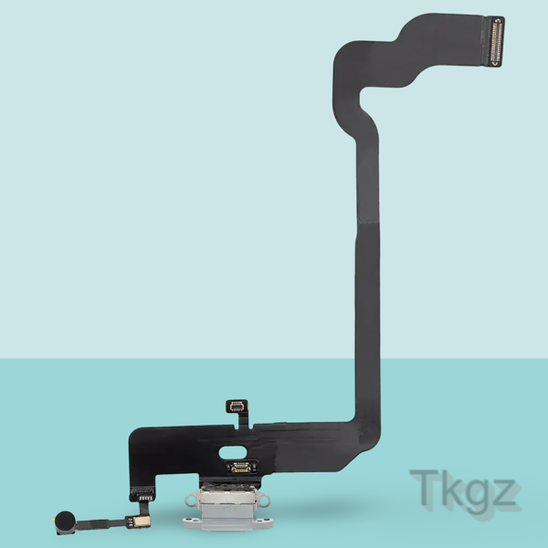 Apple İphone XS Full Şarj Soketi Filmi FLEX Orjinal (GÜMÜŞ) - Image 1