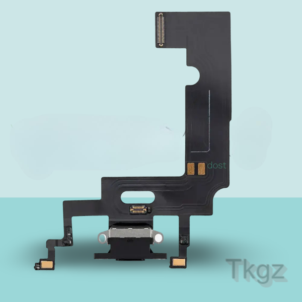 Apple İphone XR Full Şarj Soketi Filmi FLEX Orjinal (SİYAH) - Image 1