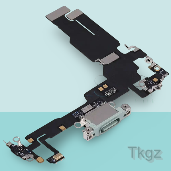 Apple İphone 15 Full Şarj Soketi Filmi FLEX Orjinal (YEŞİL) - Image 1