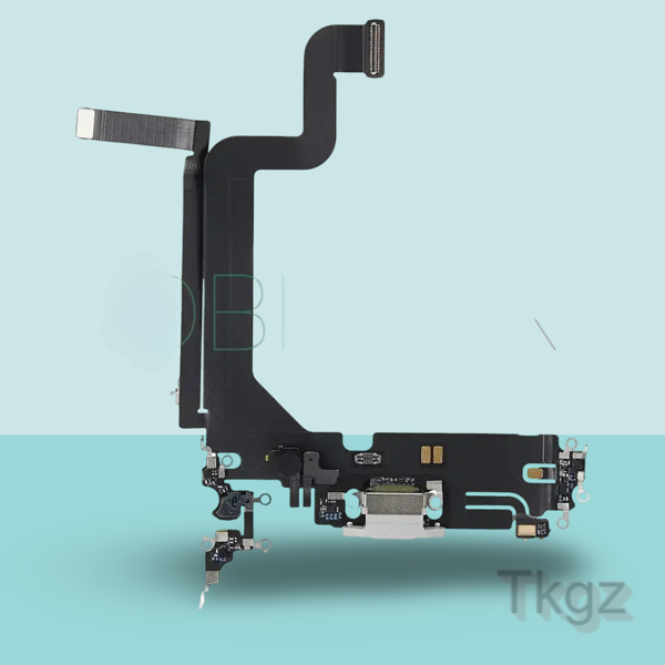 Apple İphone 14 PRO MAX Full Şarj Soketi Filmi FLEX Orjinal (GÜMÜŞ) - Image 1
