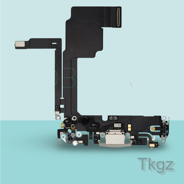 Apple İphone 15 PRO Full Şarj Soketi Filmi FLEX Orjinal (BEYAZ) - Image 1