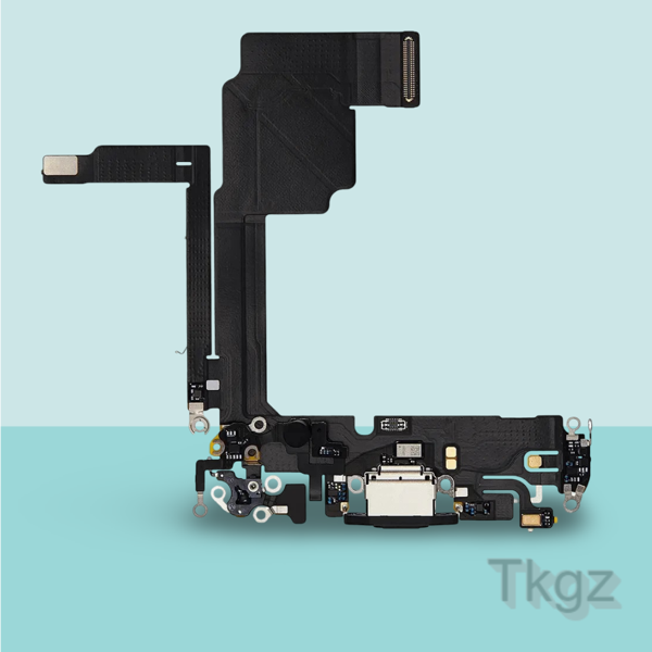 Apple İphone 15 PRO Full Şarj Soketi Filmi FLEX Orjinal (SİYAH) - Image 1