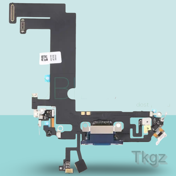 Apple İphone 12 MİNİ Full Şarj Soketi Filmi FLEX Orjinal (MAVİ) - Image 1