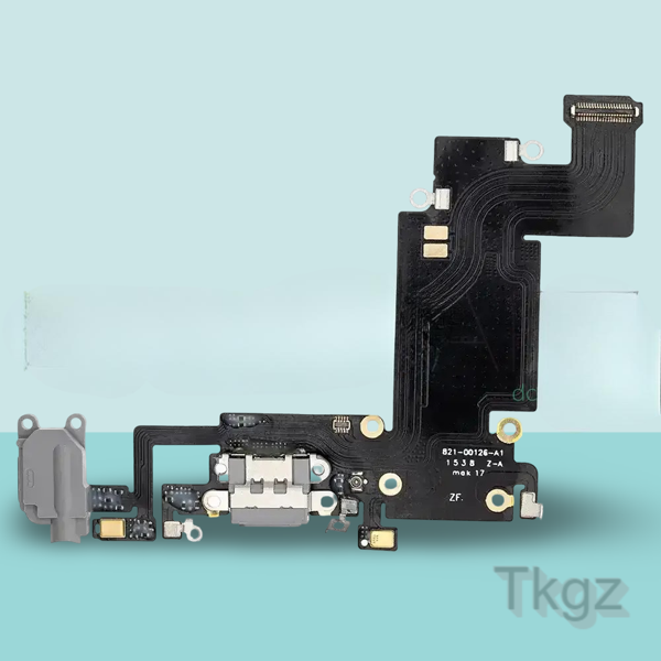 Apple İphone 6S PLUS Full Şarj Soketi Filmi FLEX Orjinal (GRİ) - Image 1
