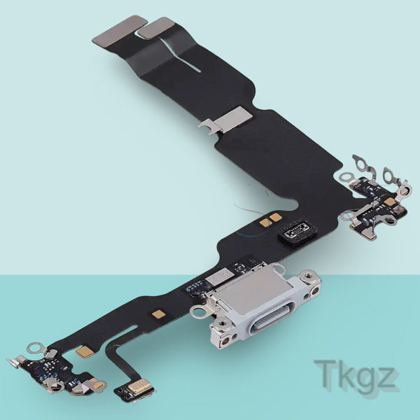 Apple İphone 15 PLUS Full Şarj Soketi Filmi FLEX Orjinal (MAVİ) - Image 1