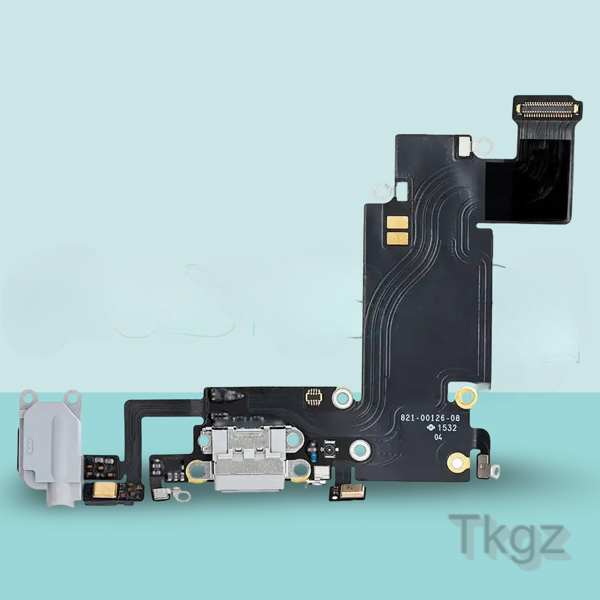 Apple İphone 6S PLUS Full Şarj Soketi Filmi FLEX Orjinal (GÜMÜŞ) - Image 1