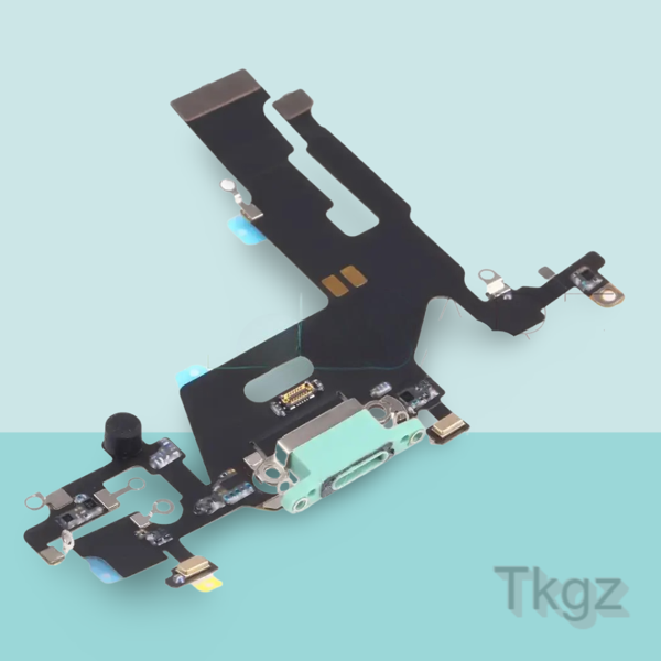 Apple İphone 11 Full Şarj Soketi Filmi FLEX Orjinal (YEŞİL) - Image 1