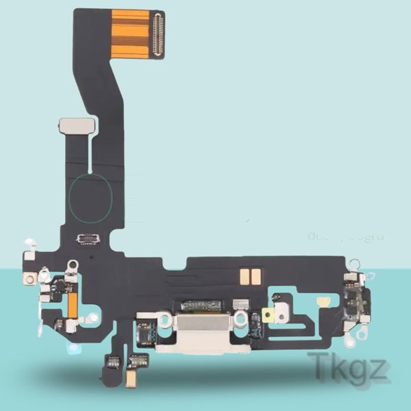 Apple İphone 12 Full Şarj Soketi Filmi FLEX Orjinal (BEYAZ) - Image 1