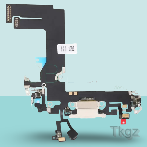Apple İphone 13 MİNİ Full Şarj Soketi Filmi FLEX Orjinal (BEYAZ) - Image 1
