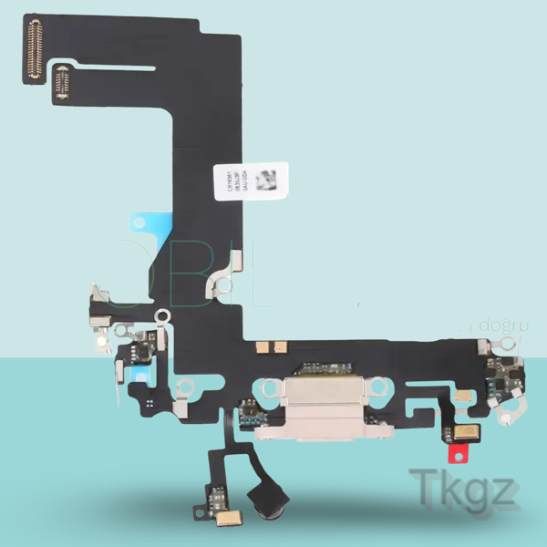 Apple İphone 13 MİNİ Full Şarj Soketi Filmi FLEX Orjinal (GOLD) - Image 1