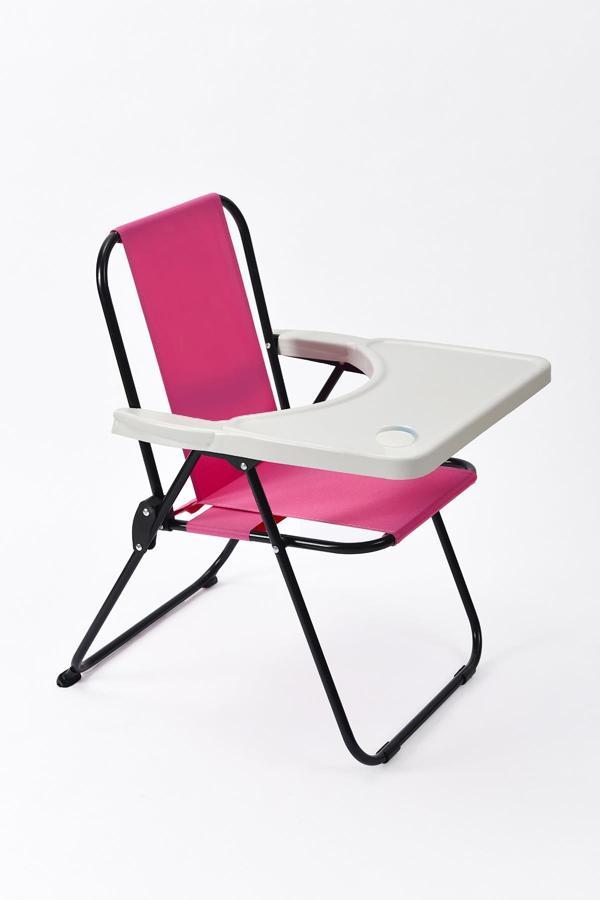 EXENT 2–6 Yaş, Katlanabilir Çocuk Sandalyesi ve Masası Tak-Çıkar Masa-PEMBE - Image 1