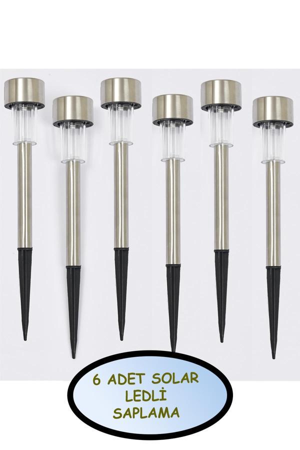 6 Adet Güneş Enerjili Aydınlatma Solar Lamba Bahçe Aydınlatması - Image 1