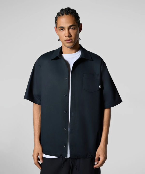 Nike Club Button-Down Short-Sleeve Top - Image 1