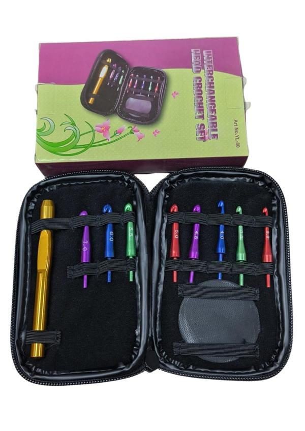 Ucu Değiştirilebilir Yün Tığ Set 9 Adet - Image 1