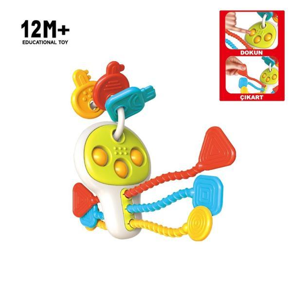 Vardem Eğitici Poppitli Cırcırlı Bebek Anahtarlığı RT1507 - Image 1
