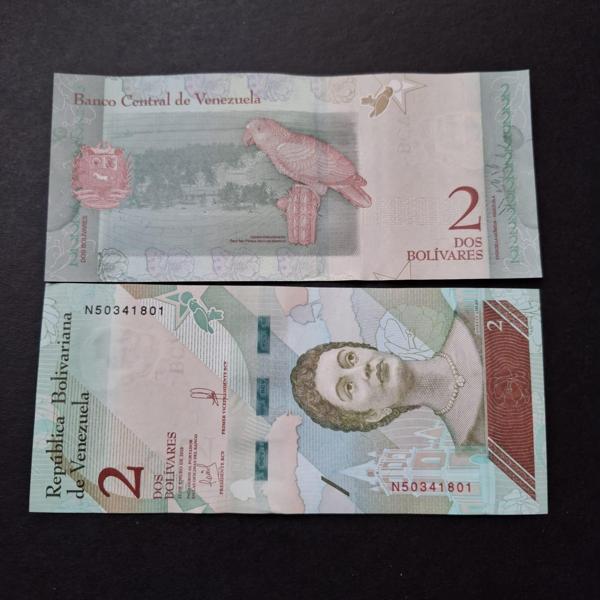 Escoines Koleksiyon 3996368f6b863e7679 2018 Venezuela 2 Bolivar ÇİL kağıt para - Image 1