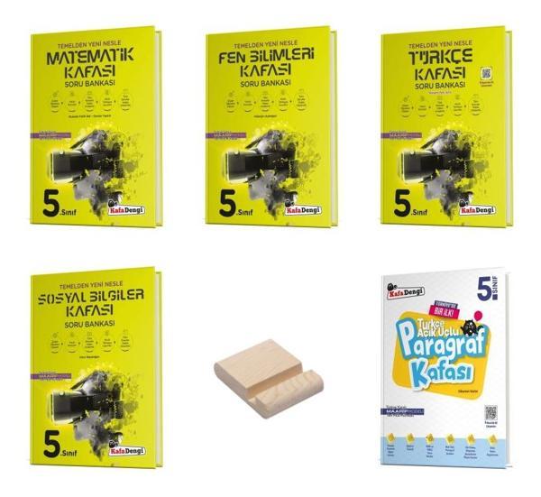 Kafa Dengi 5. Sınıf Matematik Fen Türkçe Sosyal ve Paragraf Kafası Soru Bankası 5li Set - Kafa Dengi - Image 1