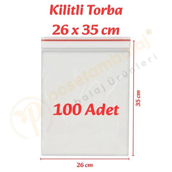 26x35 cm. Kilitli Torba (100 Adet) - Image 1