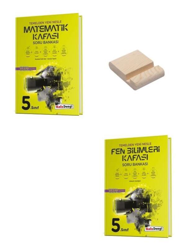 Kafa Dengi 5. Sınıf Matematik ve Fen Bilimleri Kafası Soru Bankası + Telefon Standı - Kafa Dengi - Image 1