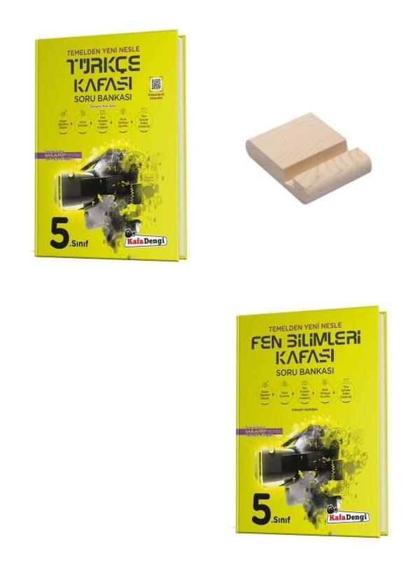 Kafa Dengi 5. Sınıf Türkçe ve Fen Bilimleri Kafası Soru Bankası + Telefon Standı  - Kafa Dengi - Image 1