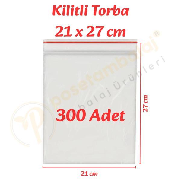 21x27 cm. Kilitli Torba (300 Adet) - Image 1