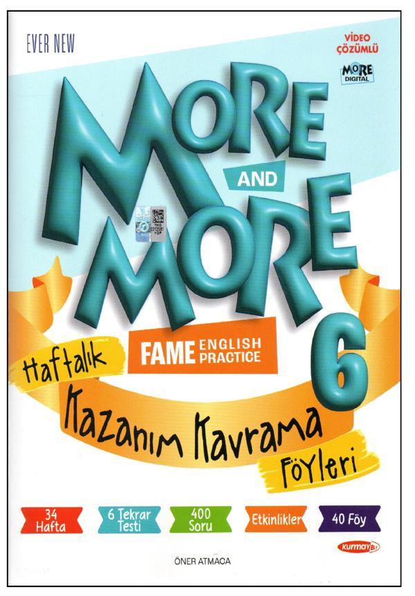 Kurmay 6. SINIF More and More Haftalık Kazanım Kavrama Föyleri - Kurmay Yayınları - Image 1