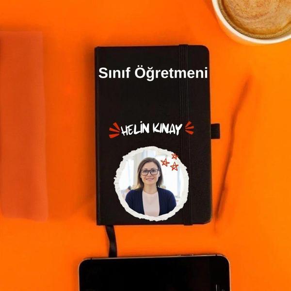 Kişiye Özel Fotoğraflı ve İsim Baskılı Deri Not Defteri – Öğretmenler Günü Hediyesi - Image 1