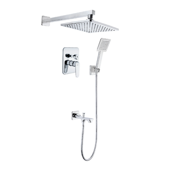 Foma Ankastre İki Yönlü Duş Armatür Seti Kare 2402 8699478824021 - Image 1