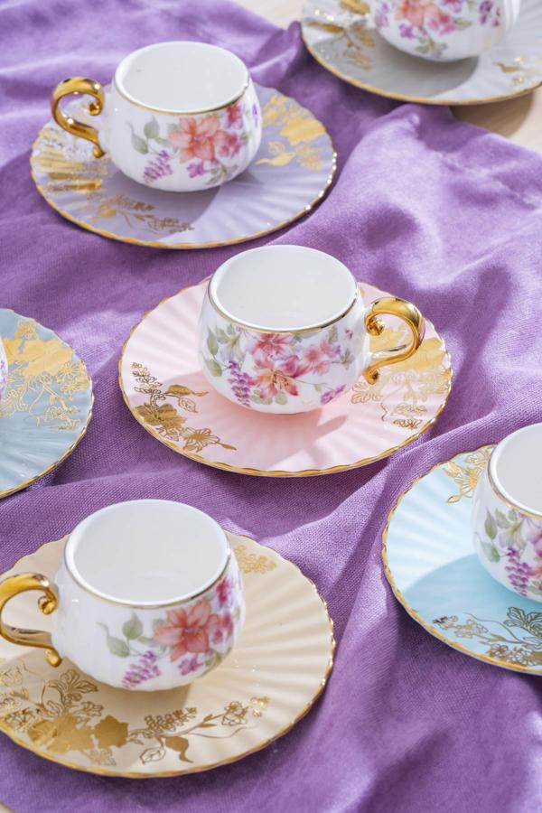 Acar Dovy 6 Kişilik Kahve Fincan Takımı - 90 ml - Image 1