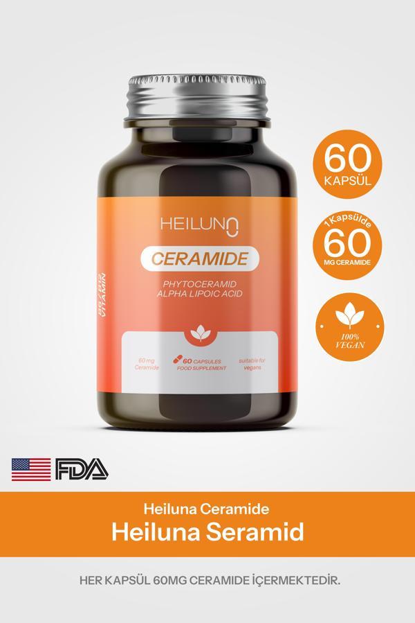 Ceramide 60 Kapsül – Phytoceramide 60 mg, ALA, B6, B12 ile Cilt Bariyerini Güçlendiren Vegan Takviye - Image 1