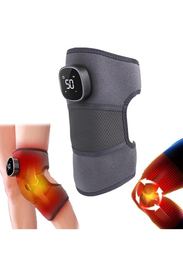 Glr HX001 Şarj Edilebilir Isıtmalı Titreşimli Diz Omuz Bacak Masaj Aleti | Sıcak Kompres ve Çoklu Mo - Image 1