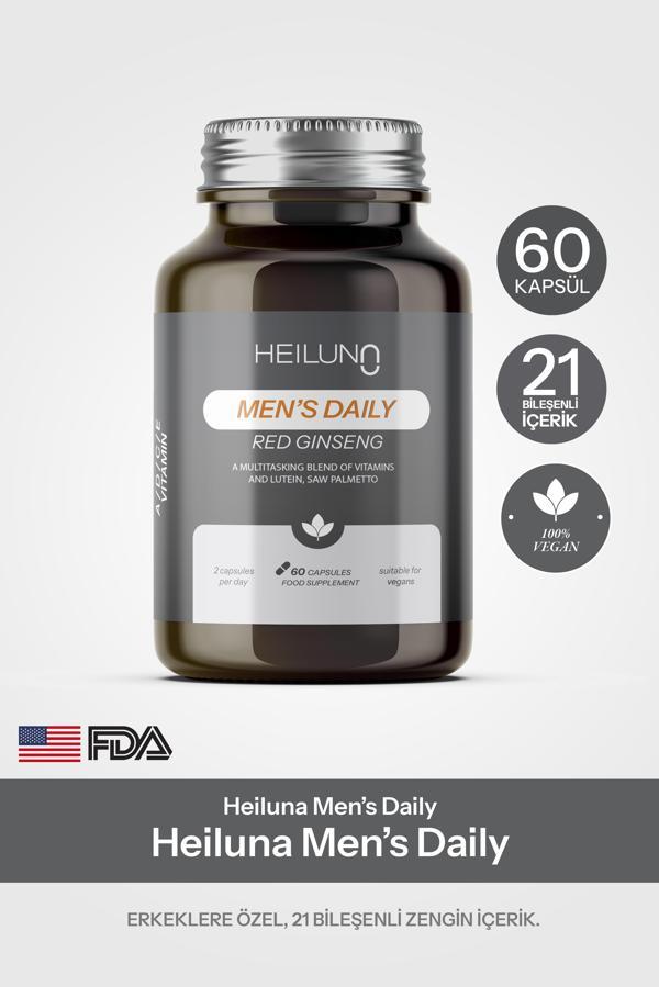 Men’s Daily Multivitamin 60 Kapsül – Red Ginseng, Likopen & Saw Palmetto ile Enerji ve Güç Desteği - Image 1