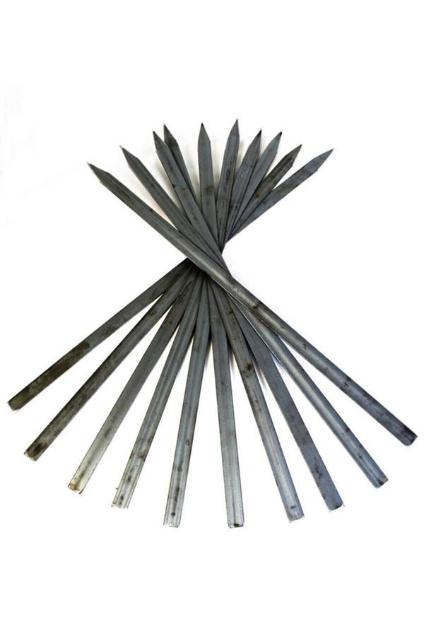 Doğaşık Adana Şiş Kebap Şişi Urfa Şişi Beyti Şişi Silme Demir 10 Adet Genişlik 2,5 Cm - Image 1