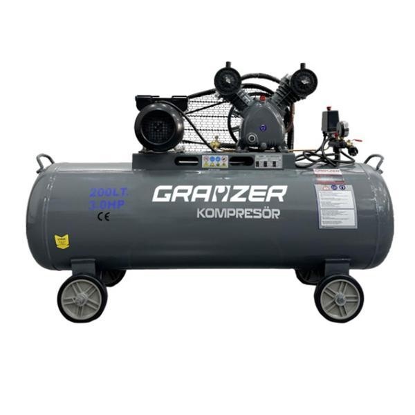 Grayzer 200 LT 2 Kafa 8 Bar 3 HP Pistonlu Hava Kompresörü - Image 1
